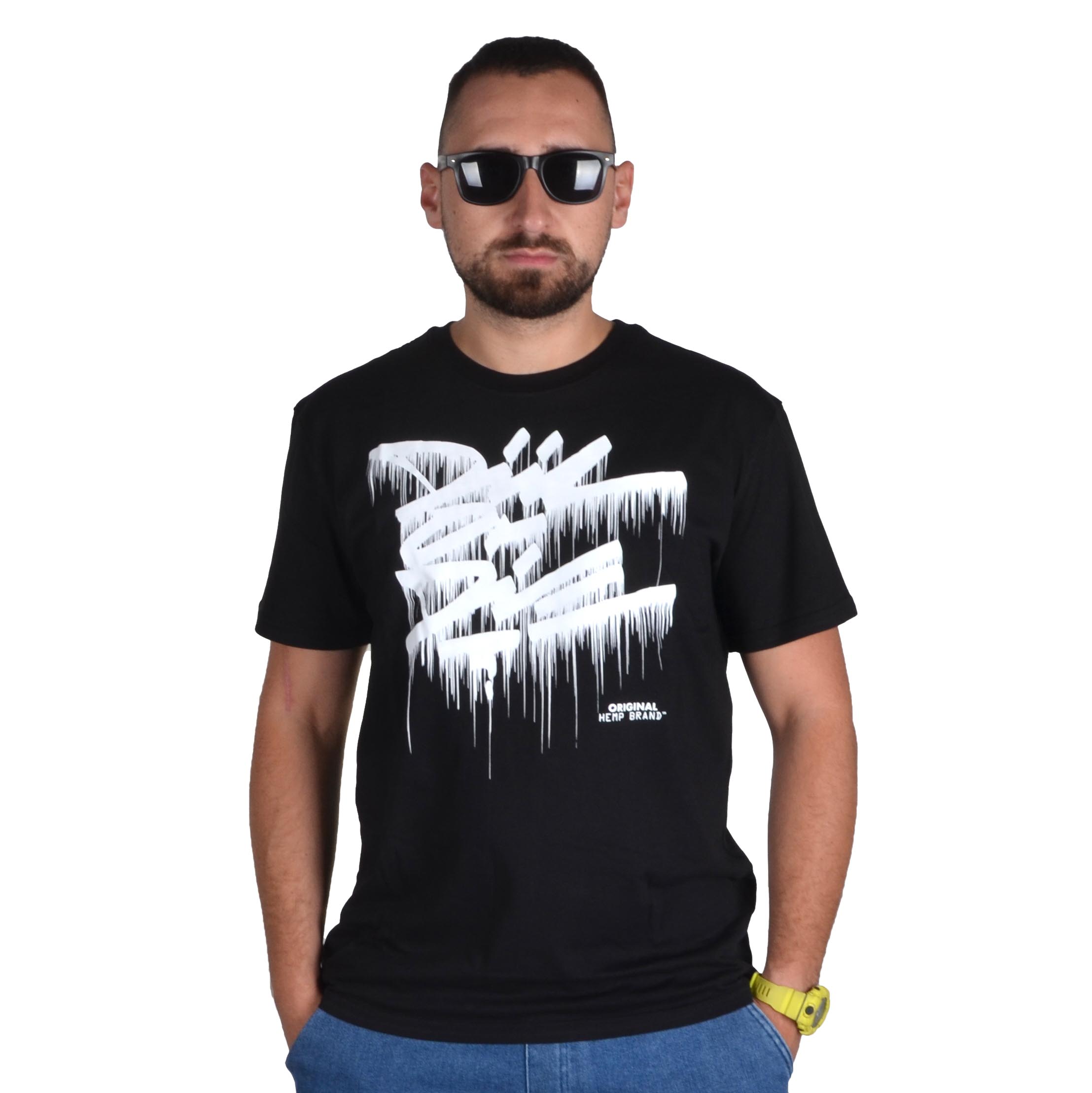 DIIL KOSZULKA KLASYK T-SHIRT PAINT SPLASH CZARNA