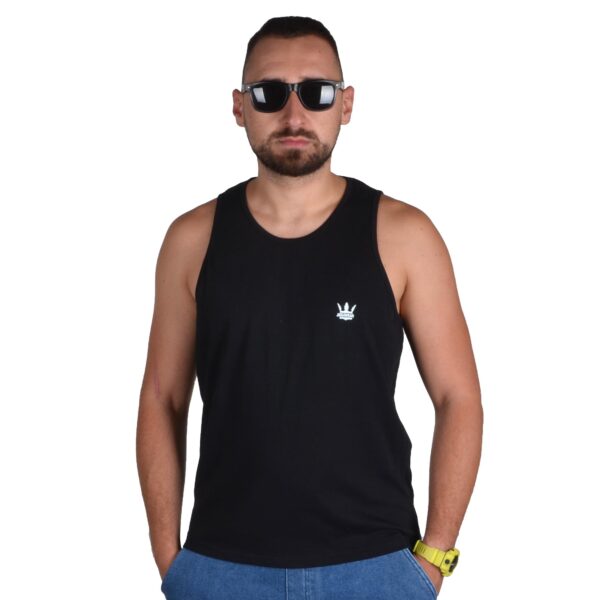 JIGGA WEAR TANK TOP BOKSERKA MINI CROWN CZARNA