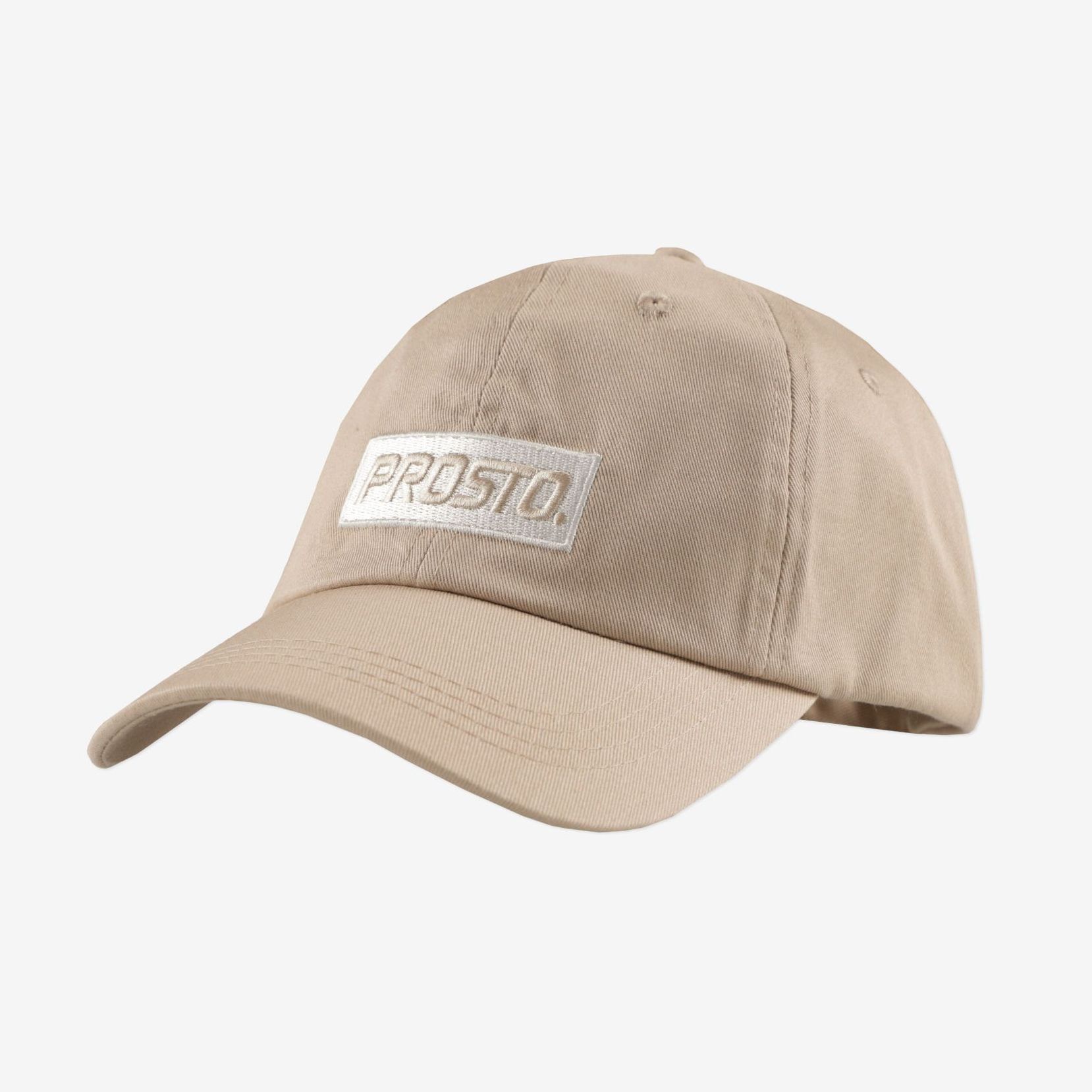 PROSTO. KLASYK CZAPKA Z DASZKIEM 6-PANEL CAP HEATH BEŻOWA