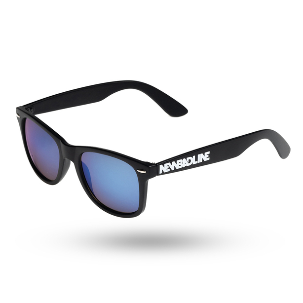 NEW BAD LINE OKULARY CLASSIC BLACK MAT BLUE MIRROR 01-02