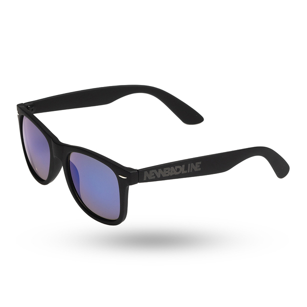 NEW BAD LINE OKULARY CLASSIC BLACK RUBBER BLUE MIRROR 01-23