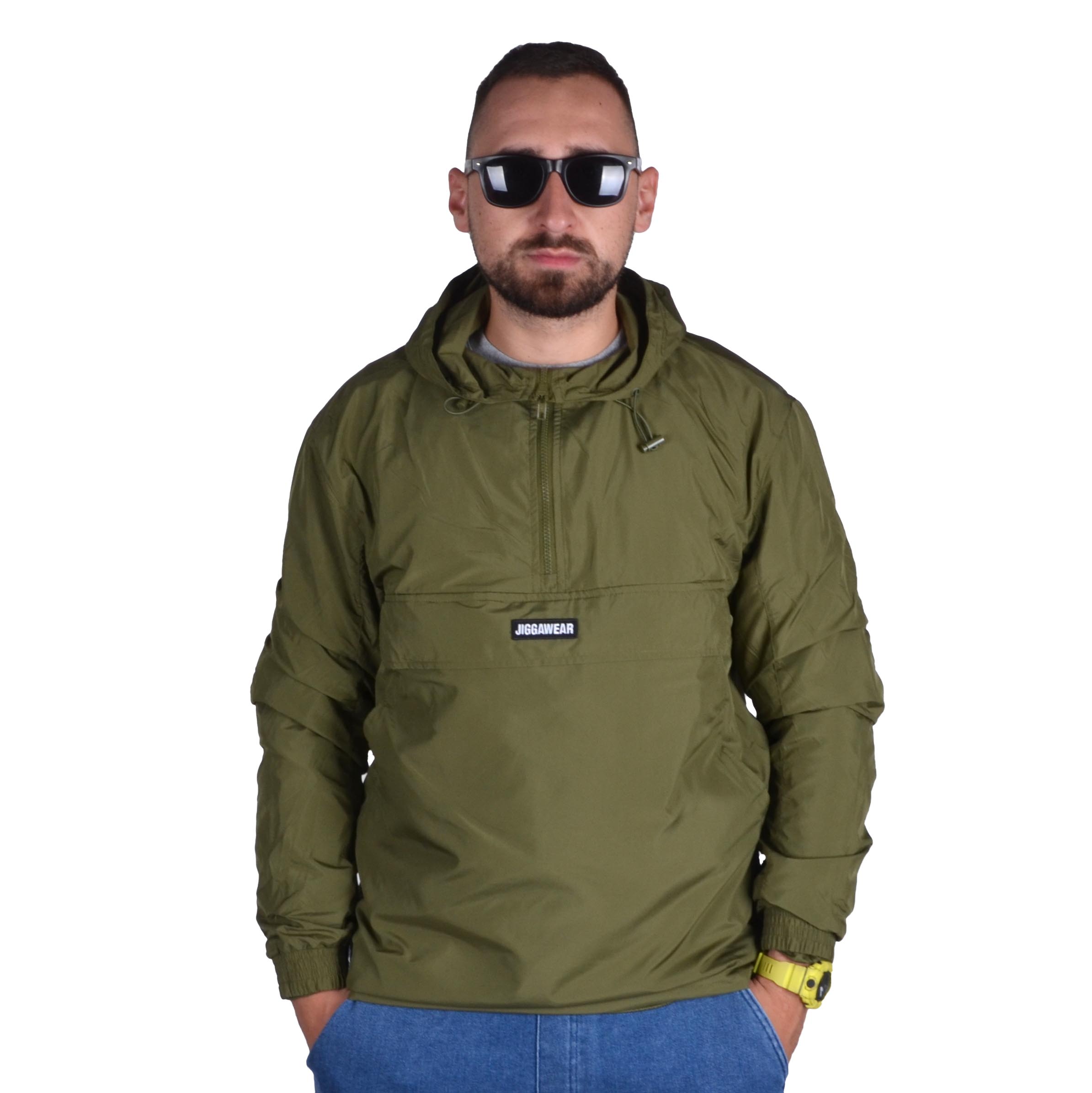 JIGGA WEAR KURTKA PRZEJŚCIOWA KANGURKA STRIPE NAME KANGAROO KHAKI