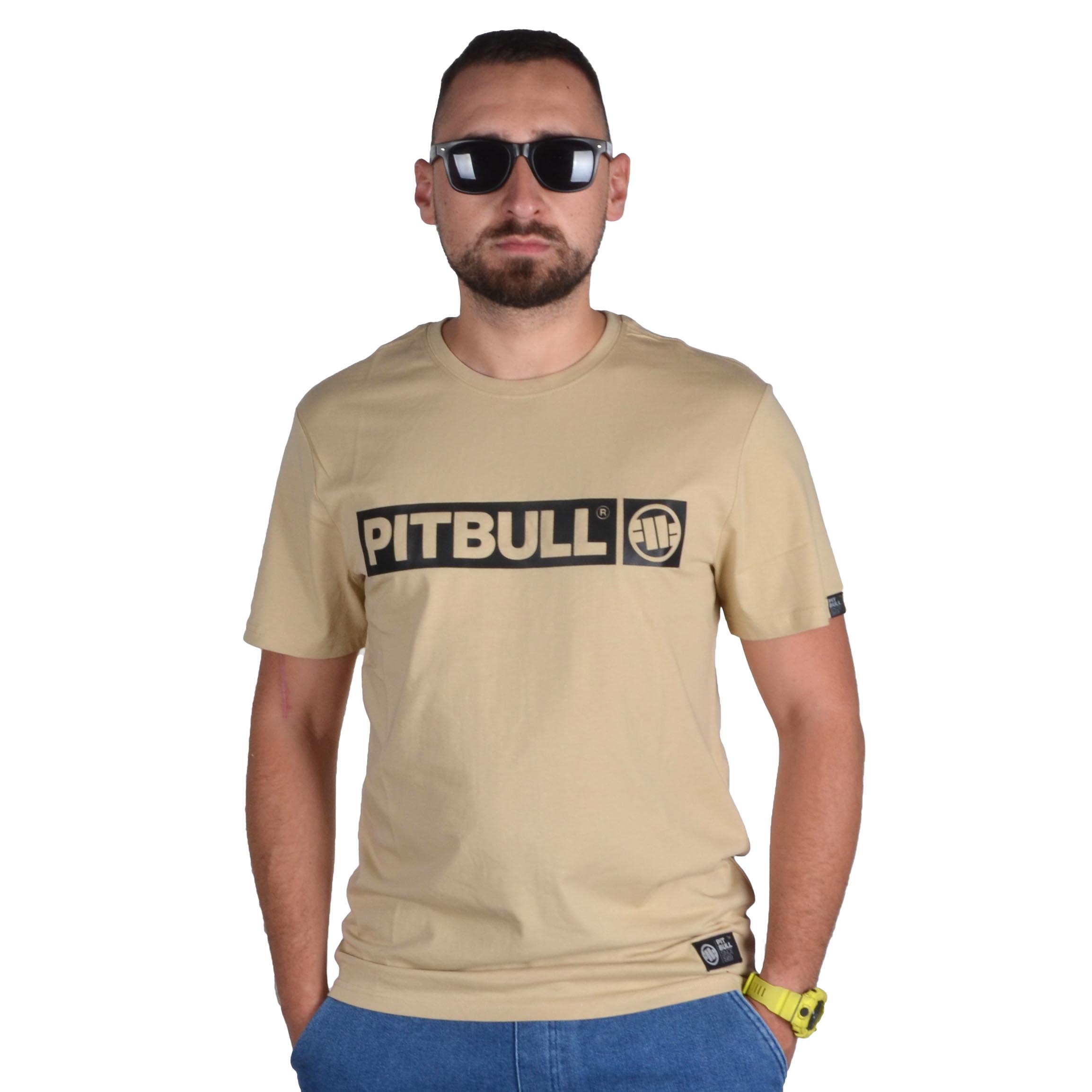 PIT BULL WEST COAST KOSZULKA HILLTOP BEŻOWA