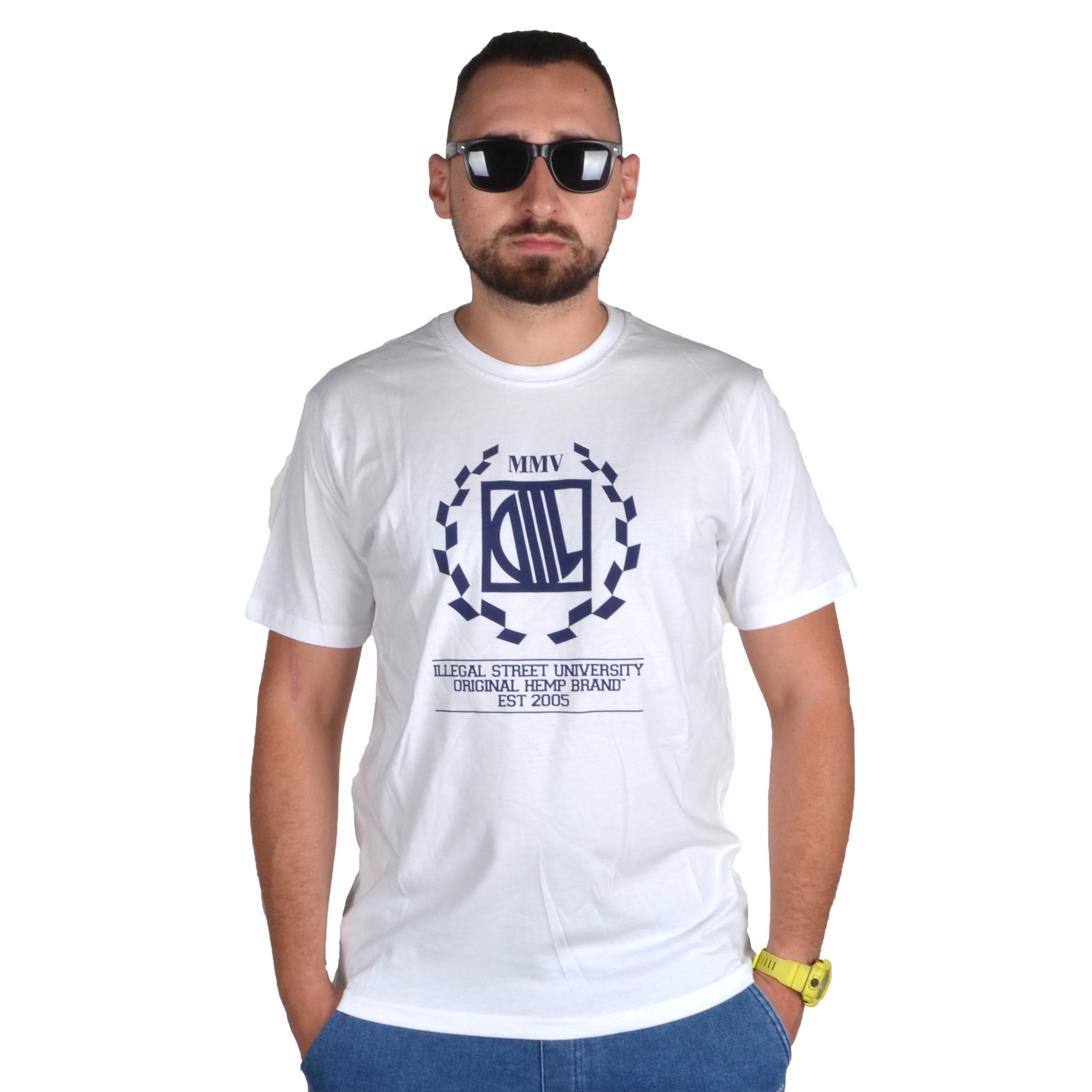 DIIL KOSZULKA KLASYK T-SHIRT LAUR BIAŁA GRANATOWA