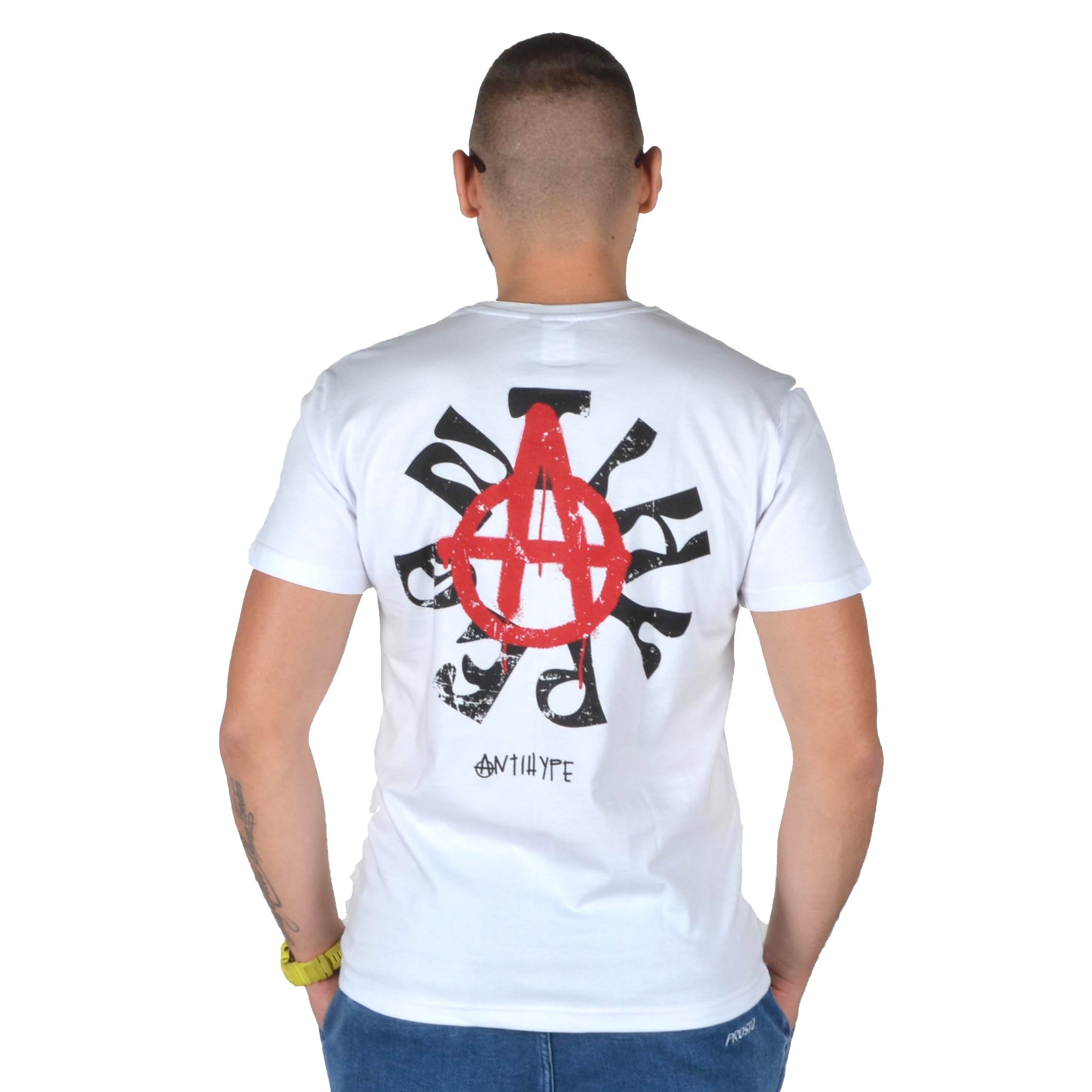 ANTIHYPE SARIUS KOSZULKA KLASYK T-SHIRT RING BIAŁA