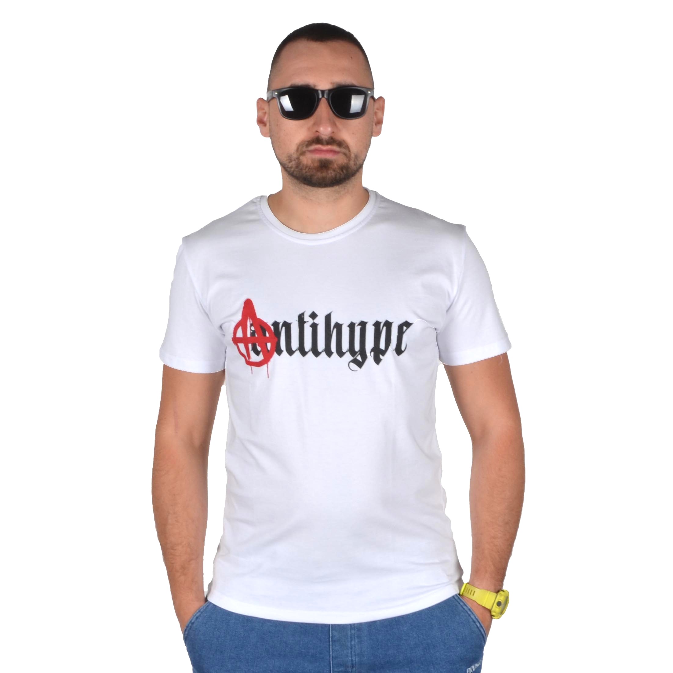 ANTIHYPE SARIUS KOSZULKA KLASYK T-SHIRT ANTIHYPE BIAŁA