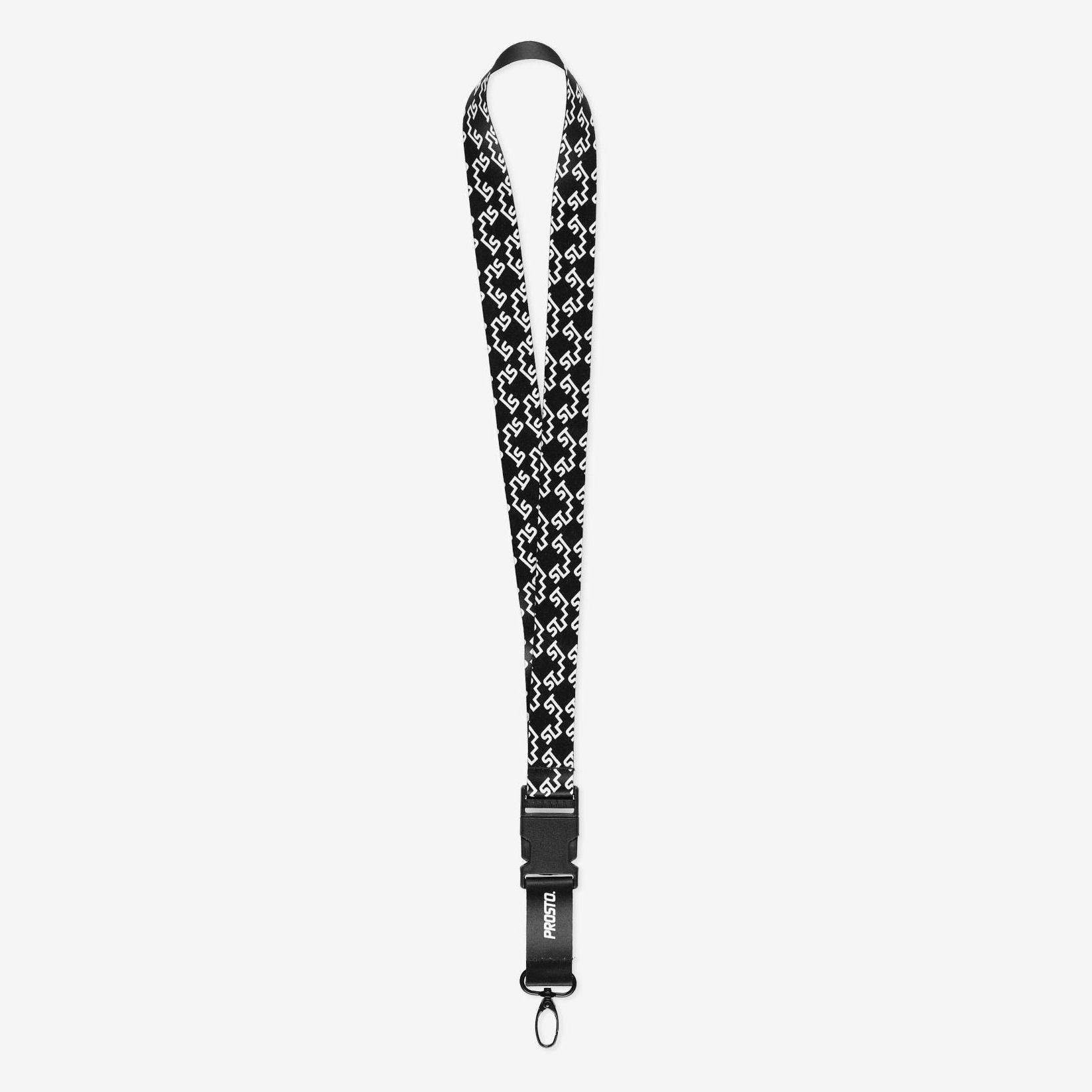 PROSTO. KLASYK SMYCZ DO KLUCZY KEY LANYARD DREI CZARNA