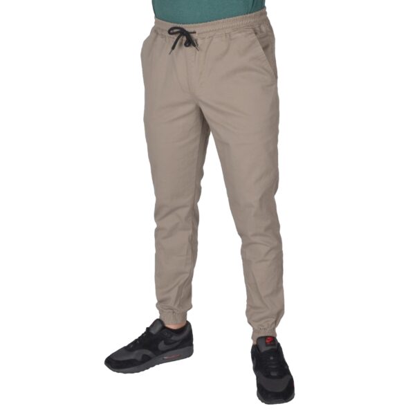 JIGGA WEAR SPODNIE JOGGER CHINO CROWN CAMEL